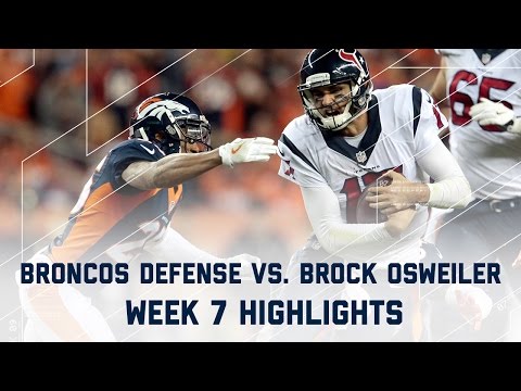 Broncos Defense vs. Brock Osweiler | Texans vs. Broncos | NFL Week 7 Player Highlights