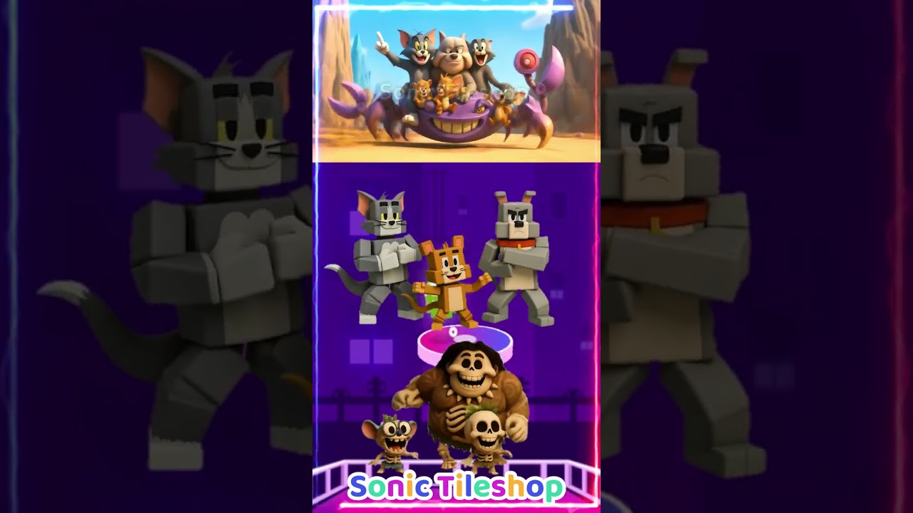 Tom Cat vs Jerry Mouse vs Spike Bulldog vs Mammy Two Shoes - Coffin Dance Parody