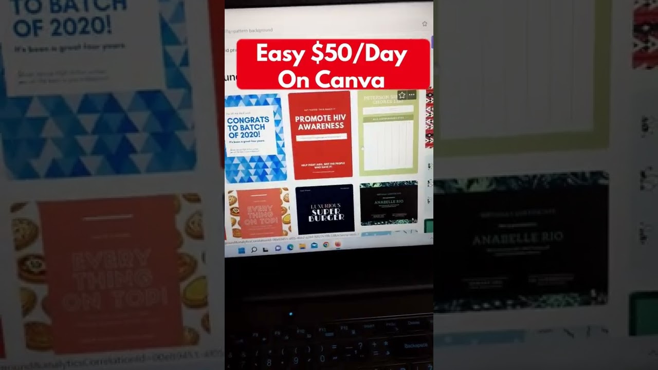 $50/Day: Easy Ways to Make Money with Canva 💰
