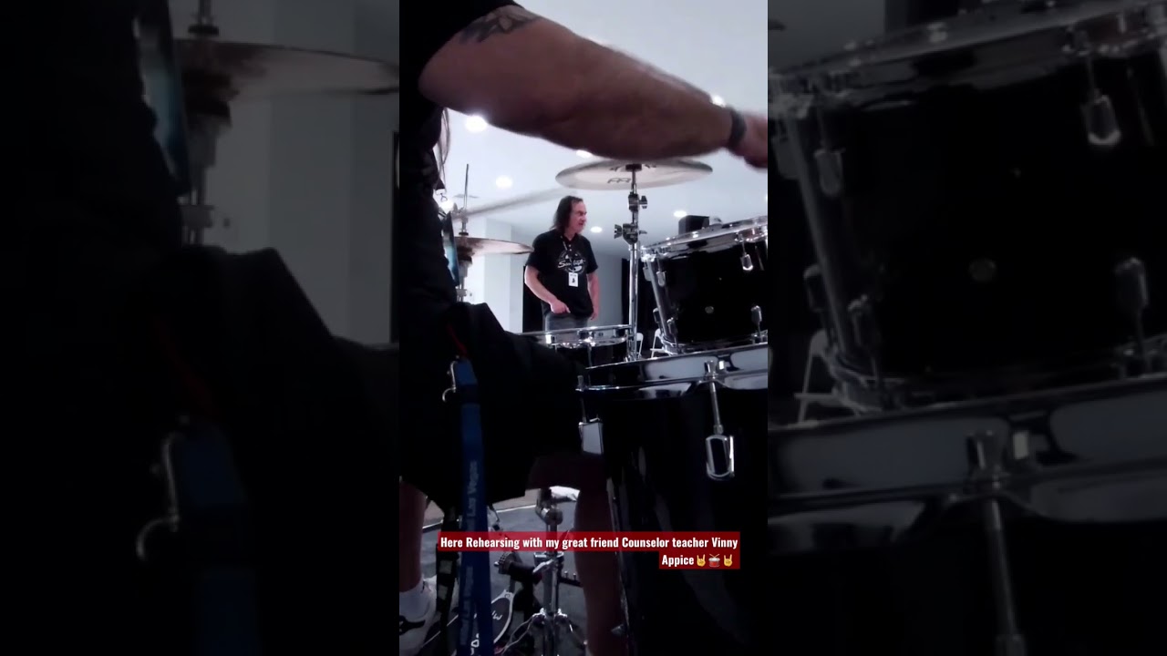 Here rehearsing with my great friend Vinny Appice! #vinnyappice #blacksabbath #scorpions #dio