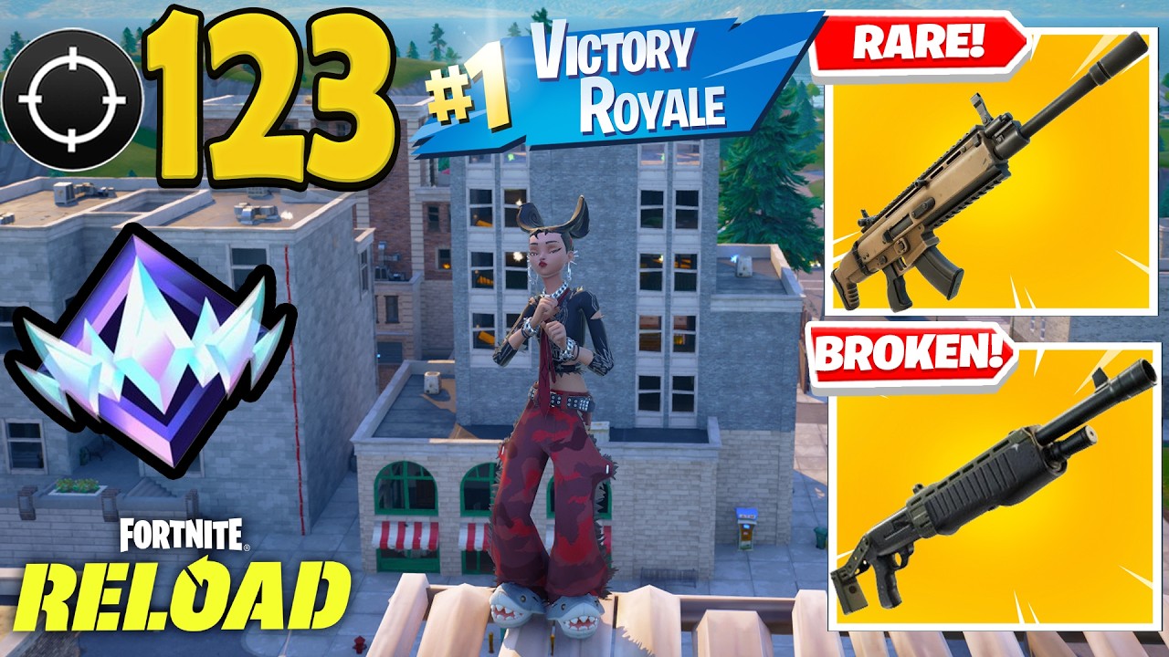 123 Wins in Fortnite Chapter 7 Reload Mode 🎮