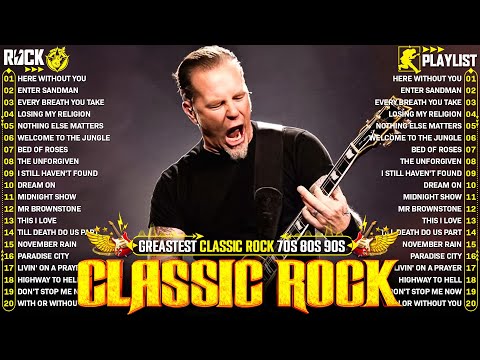 Best Classic Rock Songs Of All Time 🔥 Metallica, Queen, AC/DC, Nirvana, U2, Aerosmith, Led Zeppelin