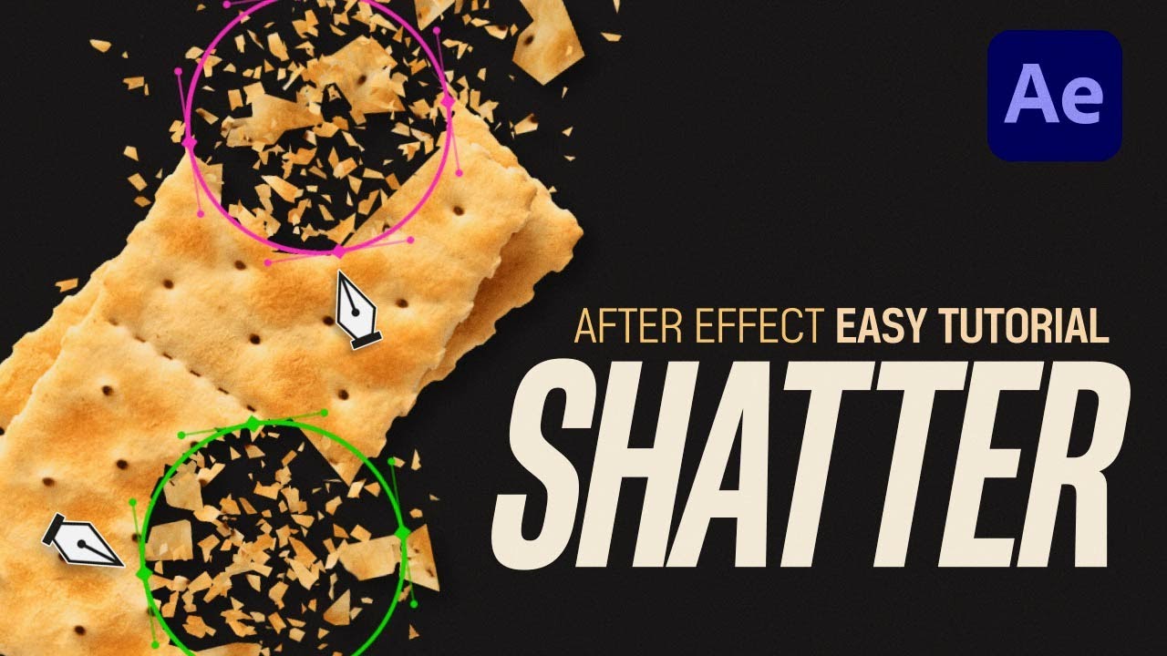 Easy After Effects Shatter Effect Tutorial ✨