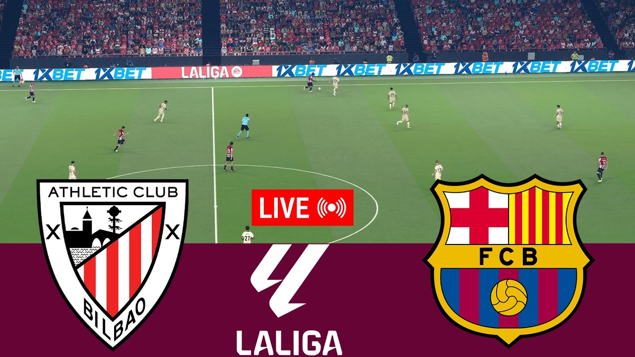 [LIVE] Athletic Club vs Barcelona La Liga 25/26 Full Match - Video Game Simulation