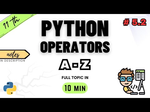 Operators in Python | Types of Operators | CBSE CLASS - XI | COMPUTER SCIENCE