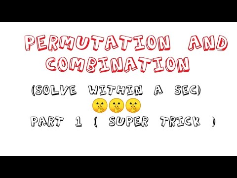 PERMUTATION AND COMBINATION (P AND C) SHORTCUT//TRICKS FOR NDA/JEE/AIRFOCRE GROUP X/ CLASS 11 NCERT