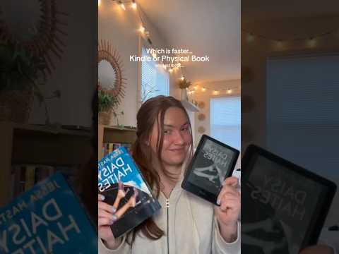 Which is faster… kindle or physical book? Let’s test it! #kindle #books #experiment