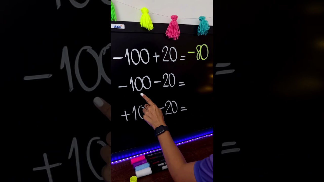 NÚMEROS POSITIVOS E NEGATIVOS #matematica