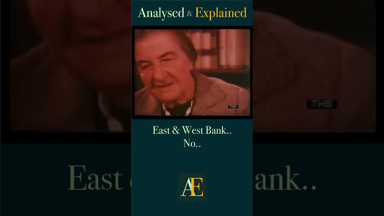 Golda Meir on Palestinian Identity 🇵🇸