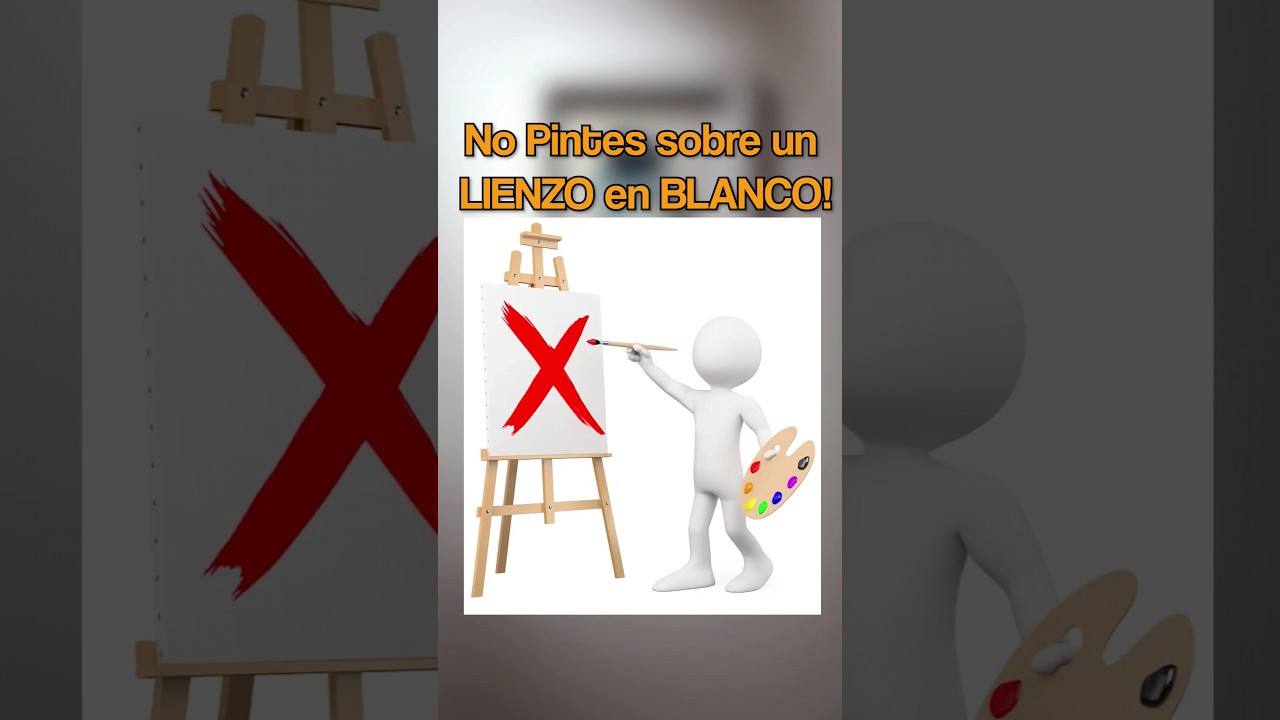 Razones para NO pintar sobre un Lienzo en BLANCO 🎨 #shortvideo #pinturaoleo #painting #arte
