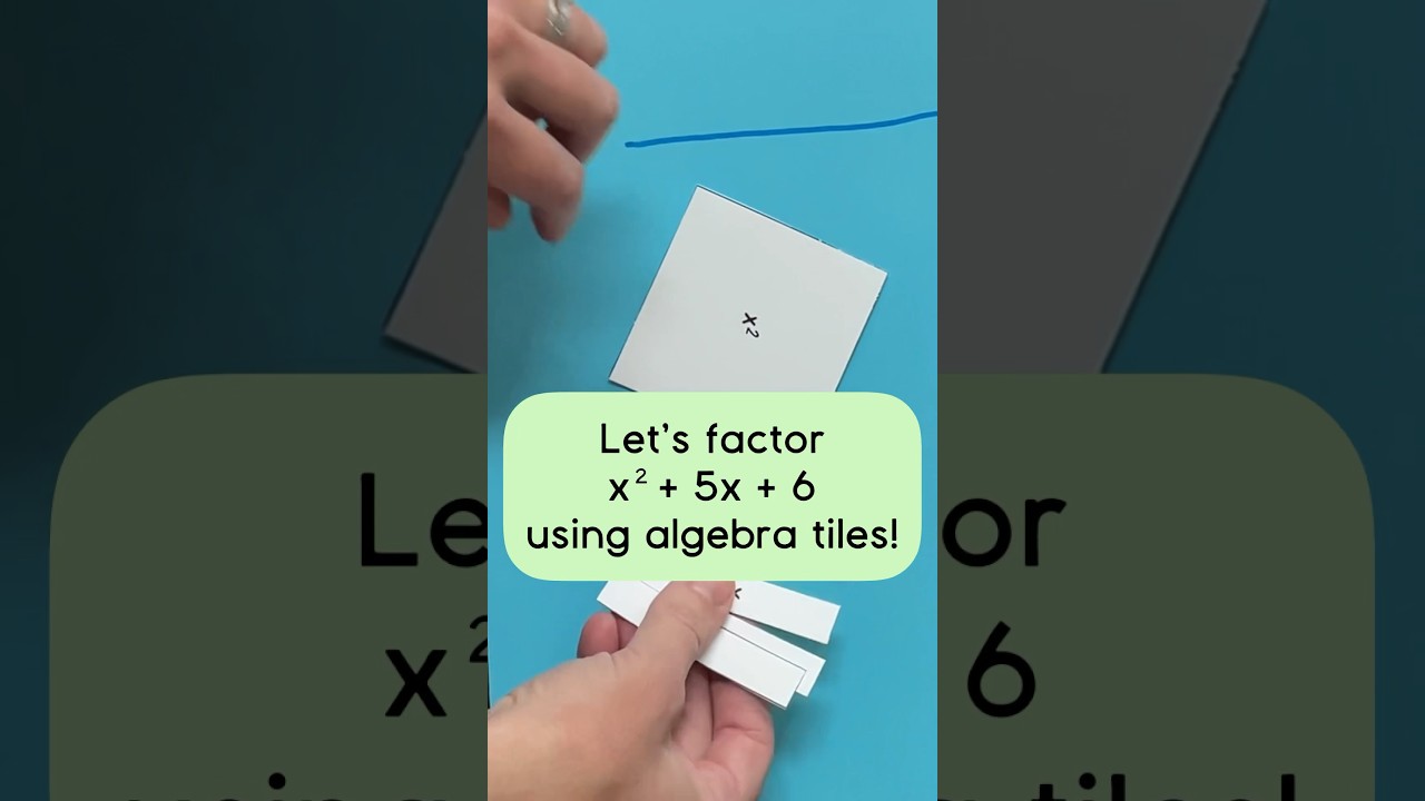 Factoring a Trinomial with Algebra Tiles