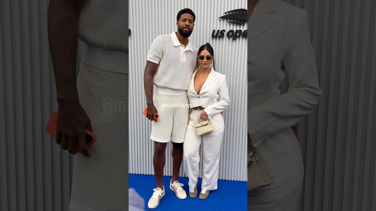 NBA Star Paul George Brings Daniela Rajic Courtside at the US Open 🎾💞
