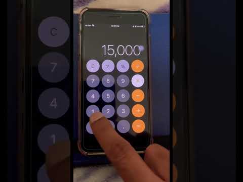 How to get percentage from mobile calculator🤩 #short 👍