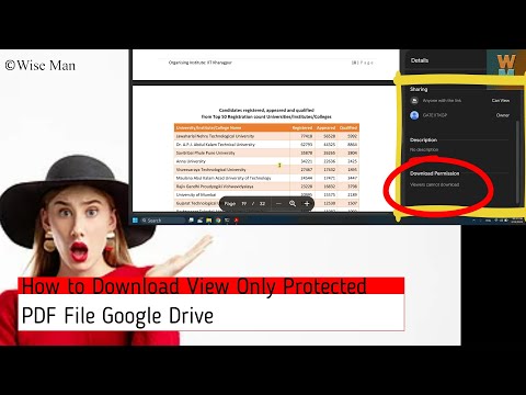 How to Download View Only Protected PDF File Google Drive in HD Quality