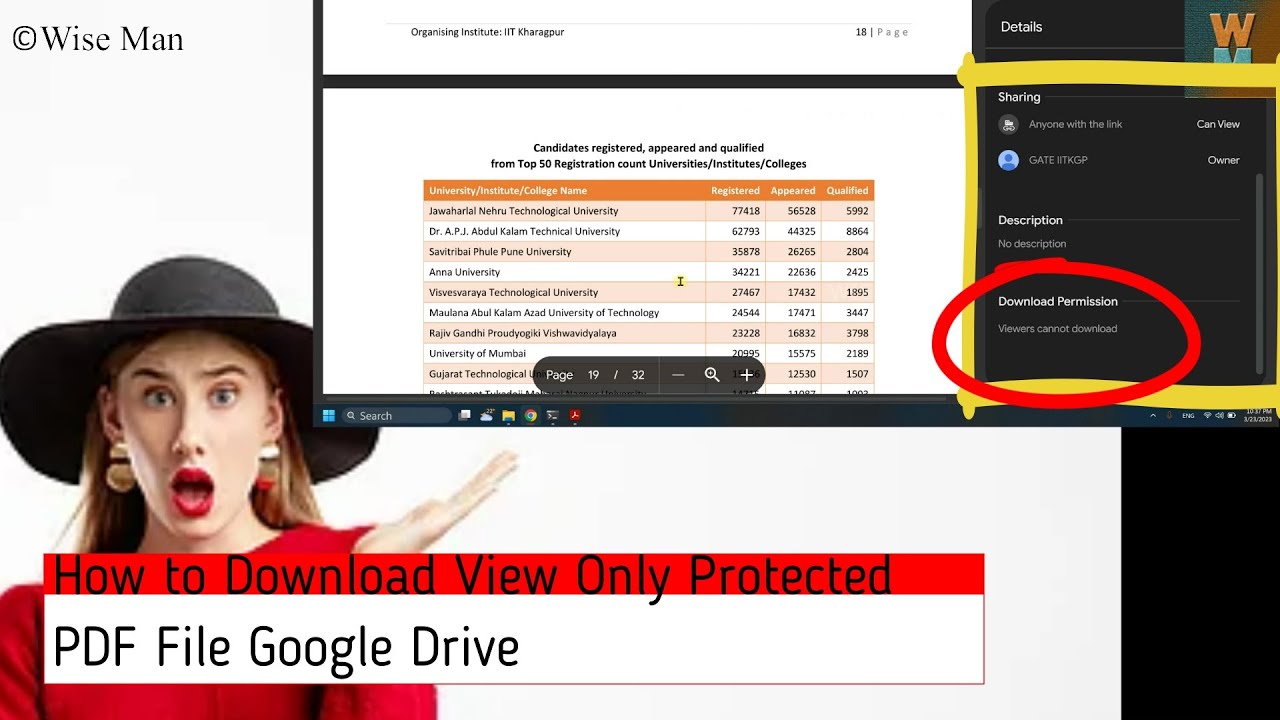 How to Download View-Only Protected PDF Files from Google Drive in HD Quality