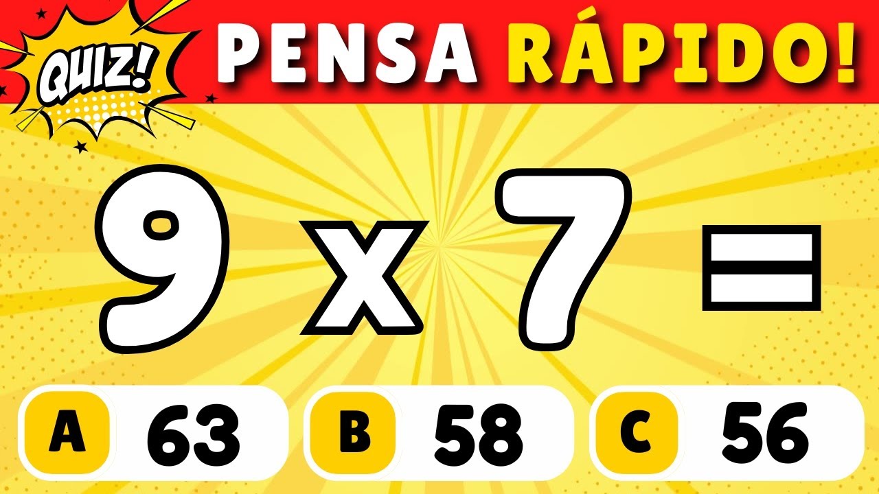 Desafie-se no Quiz de Multiplicação! 🧠 Consegue Acertar Todas?