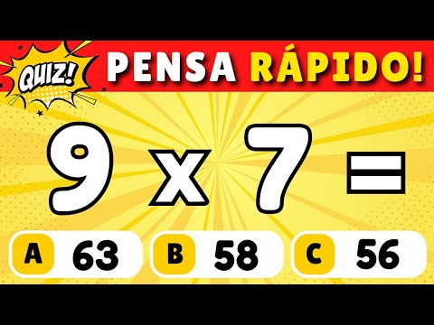 🏆 Quiz de Matemática com Multiplicação #4 [VOCÊ CONSEGUE ACERTAR TODAS]