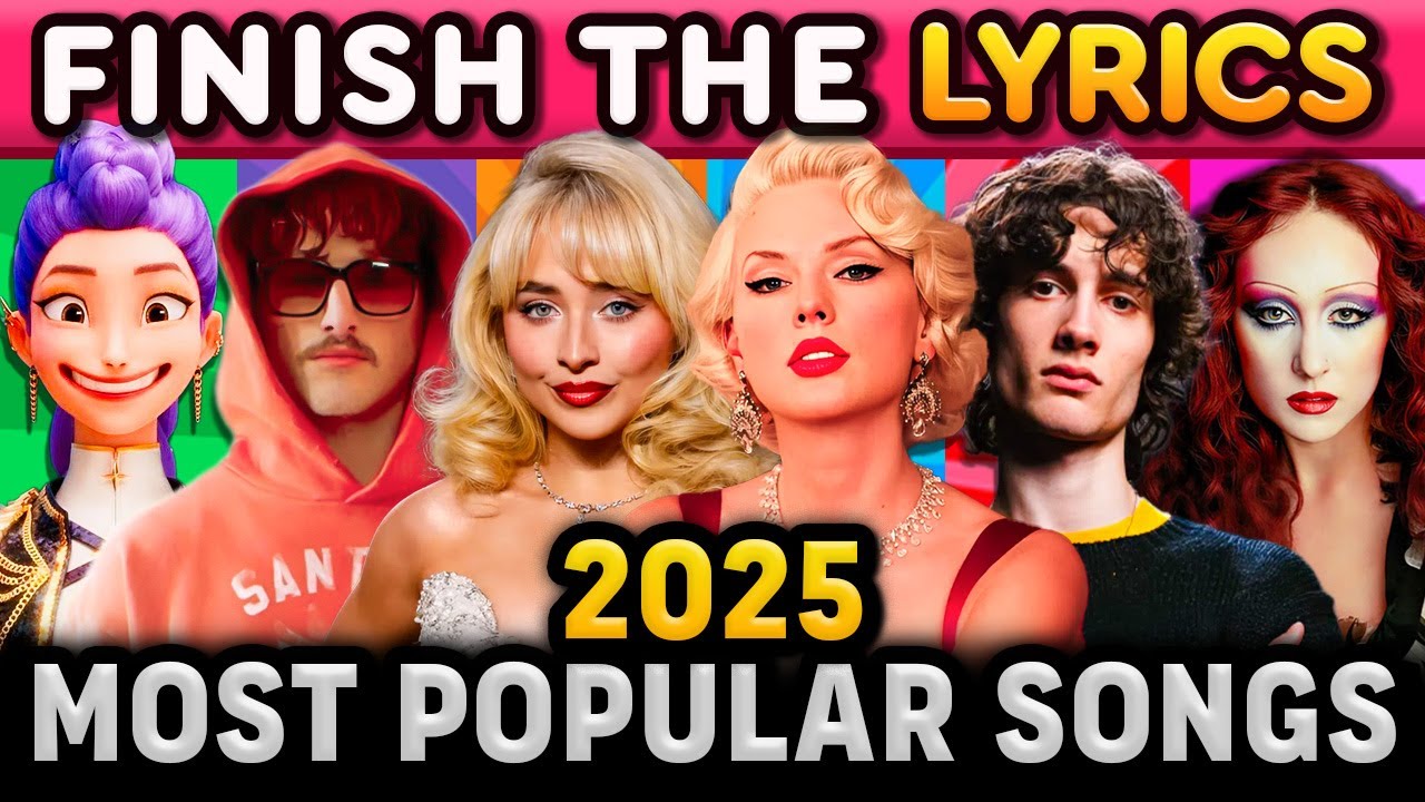 Finish the Lyrics 🎶 2025 Top Hits Quiz
