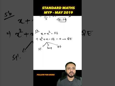 IB MYP Standard Math | Past Paper Question Solution MAY 2019– Step-by-Step Explanation!