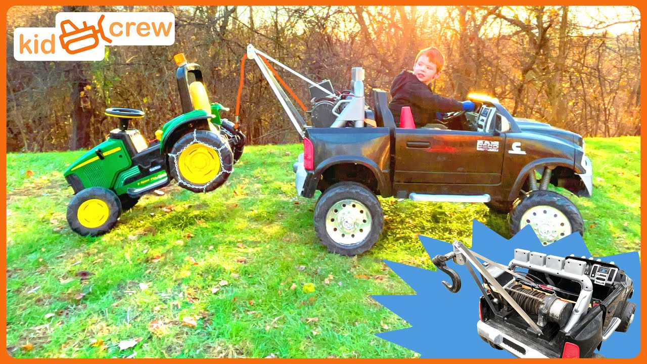 Kids' Tow Truck Rescue with Ride-On Toys 🚗