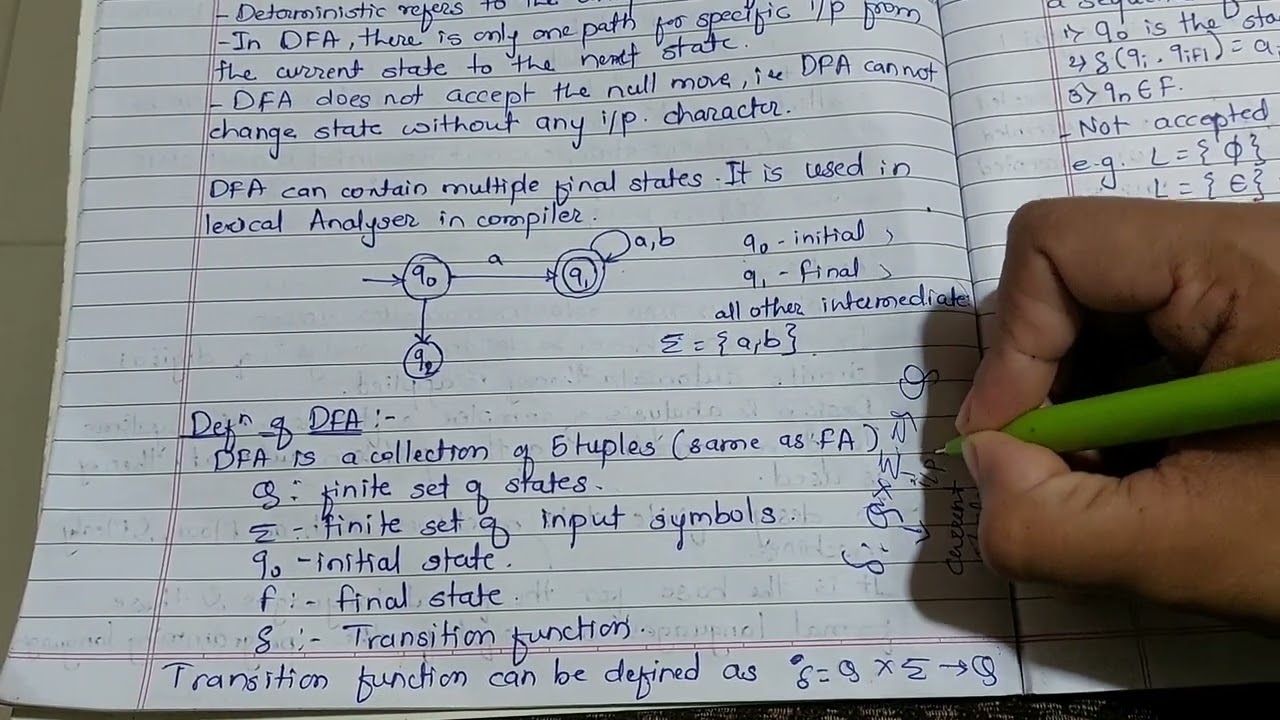 Lecture 3: Types of Automata - Definition of Deterministic Finite Automata (DFA)