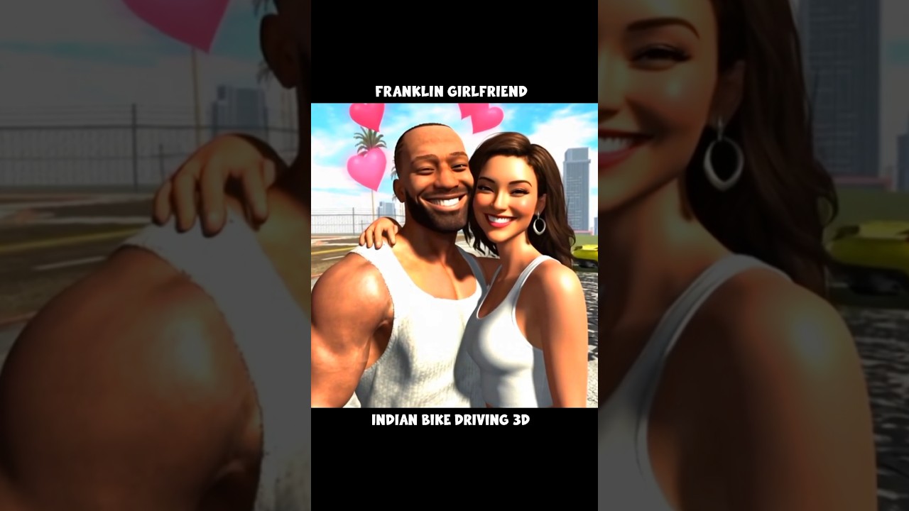 Franklin’s Girlfriend & Indian Bike Driving 🚴‍♂️ | Epic 3D GTA5 Action! #ibd3d #gaming