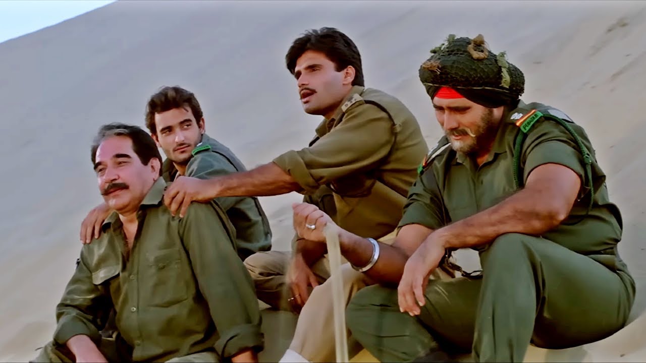 संदेसे 4K वीडियो सॉंग | सुपरहिट देशभक्ति गीत | रूप कुमार राठौर, सोनू निगम | बॉर्डर (1997)