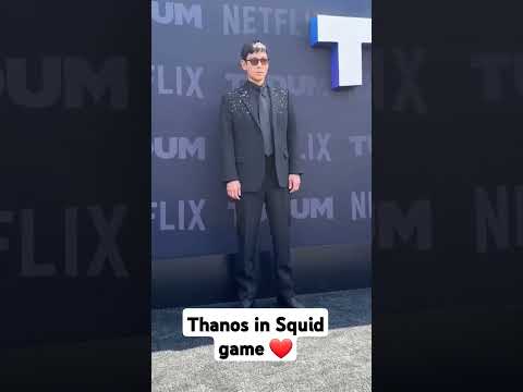 T.O.P who plays Thanos in ‘Squid Game’ arrives at Netflix’s TUDUM event. #netflix #TUDUM #squidgame