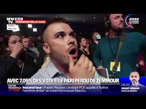 Présidentielle : la surprise du camp Zemmour avec près de 7 % au premier tour