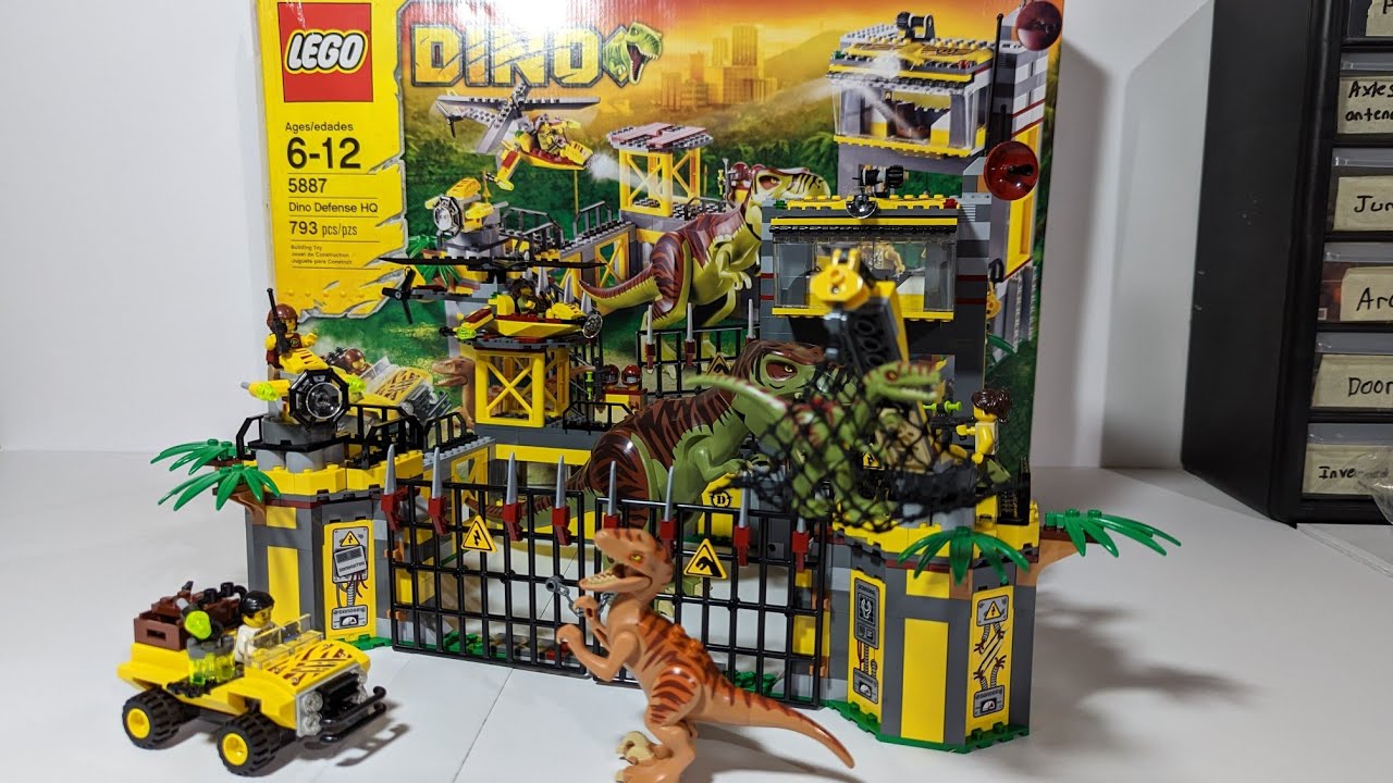 Epic LEGO Dino Defense HQ Speed Build & Review 🦖
