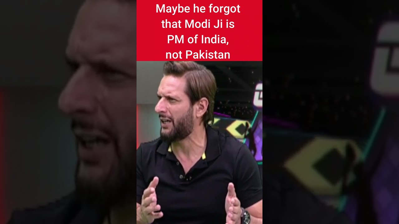 Shahid Afridi Blasts Narendra Modi Over India-Pakistan Tensions 🇵🇰