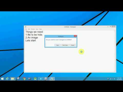 Hide your files behind image (steganography)