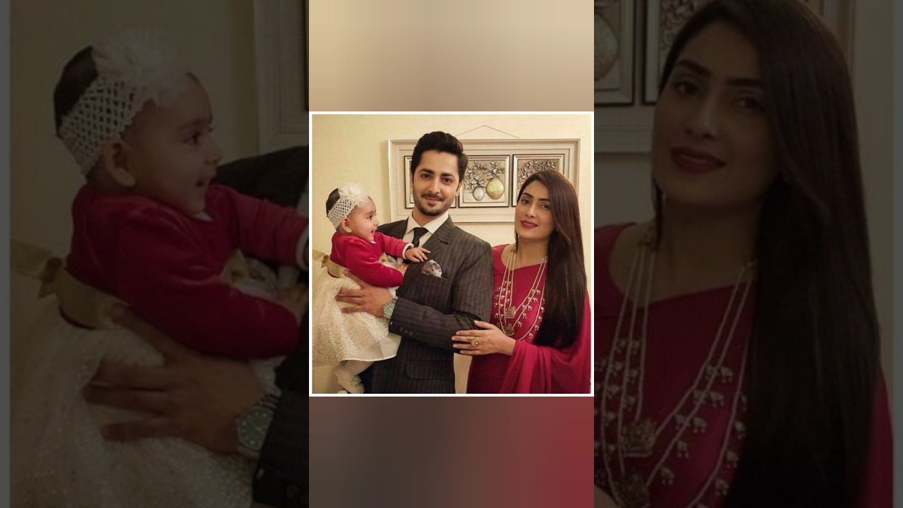 Adorable Pakistani Drama Family: Aiza Khan, Danish Taimoor & Baby 💖