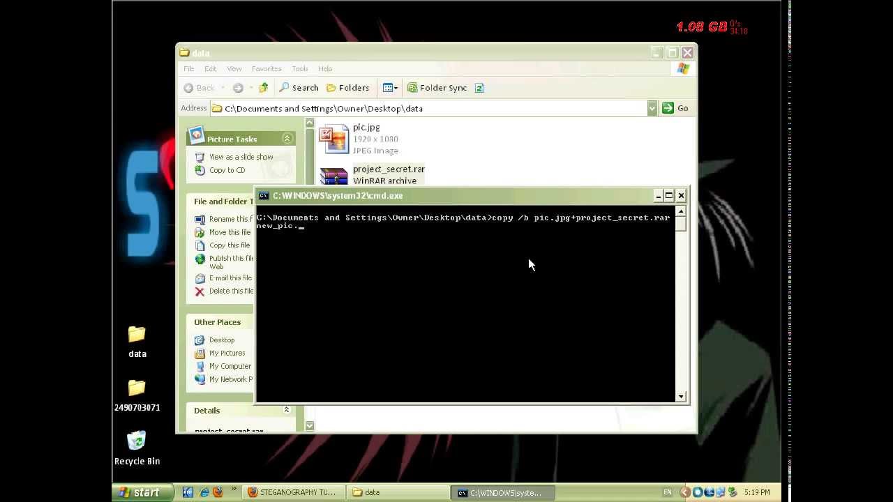 Secretly Hide Your Files in Images with Steganography ๐ผ๏ธ