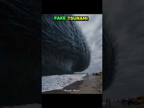 Fake vs Real Tsunami 🌊#shorts #ytshorts  #short
