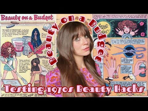 Trying 1970s Beauty on a Budget Comic Beauty Hacks
