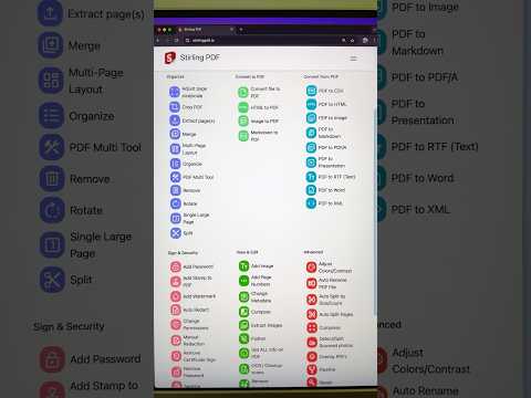 Find almost any PDF tools #productivity #pdf #pdfediting