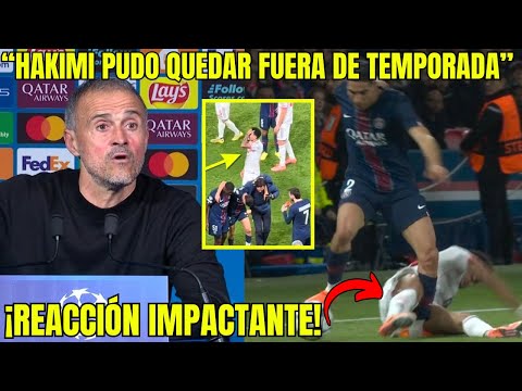 ¡LO DIJO SIN MIEDO! Así reaccionó Luis Enrique la falta de Luis Díaz y la lesión de Hakimi