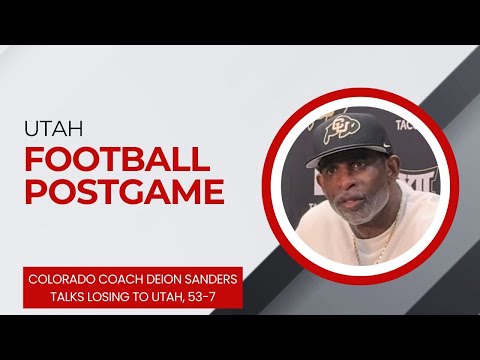 Utah FB Postgame | Colorado coach Deion Sanders on Buffaloes' loss to Utah