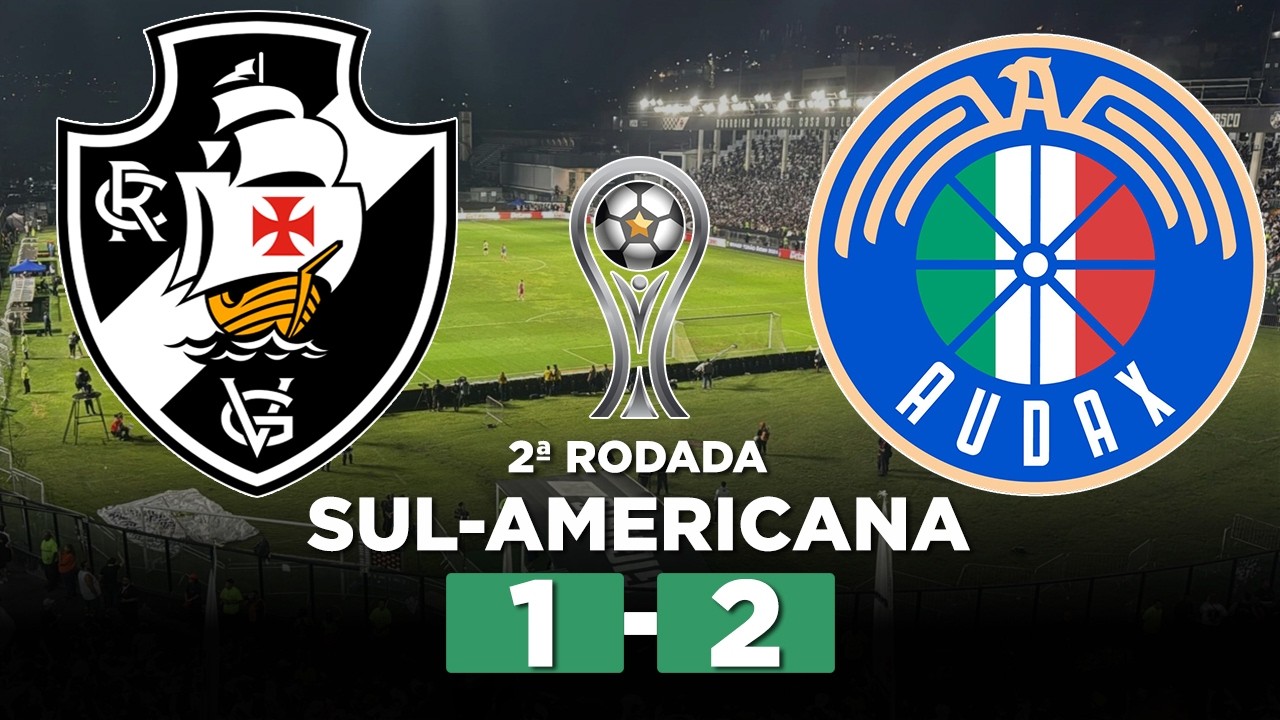 VASCO sofre expulsões e vira derrota na Sul-Americana ⚽