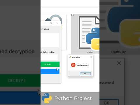 Secret Message Encryption and Decryption tool using Python | #Shorts