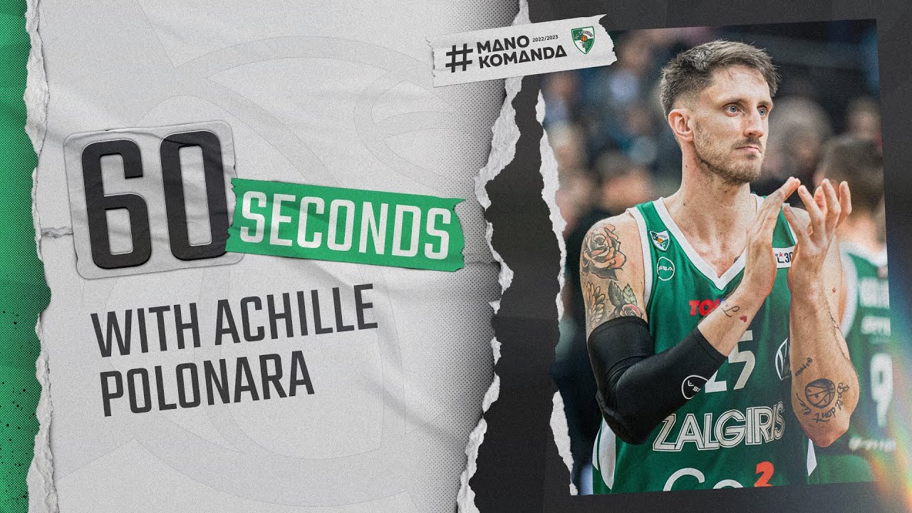 #60SecondsWithZalgiris Season 5 Episode 6: Achille Polonara