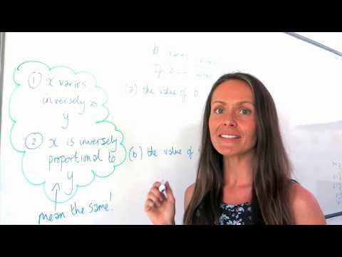 The Maths Prof: Inverse Variation/Proportion