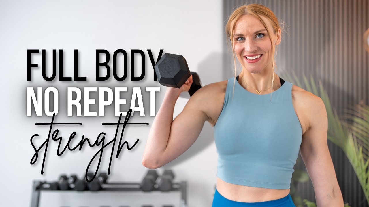 30-Min Full Body No-Repeat Strength Workout 💪