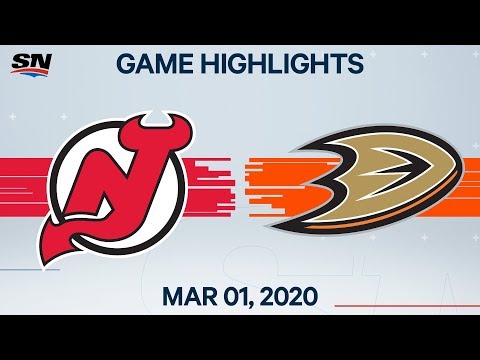 NHL Highlights | Devils vs Ducks β Mar. 01, 2020