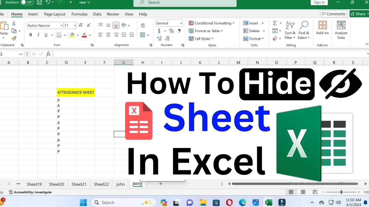 Mastering Excel: Easy Guide to Hiding Worksheets 🔒