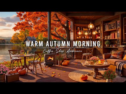 Begin Your Day with Warm Autumn Morning Jazz 🍂 Cozy Coffee Shop Ambience & Smooth Piano Jazz Music