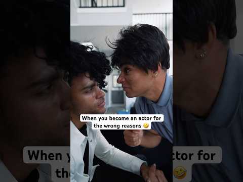 When you become an actor for the wrong reasons‼️🤣 #sketchcomedy #comedyshorts #actor