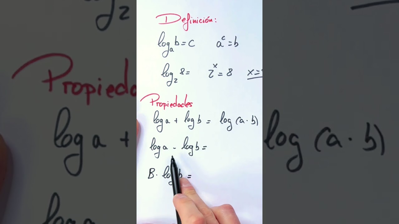 Propiedades de los Logaritmos en Menos de un Minuto